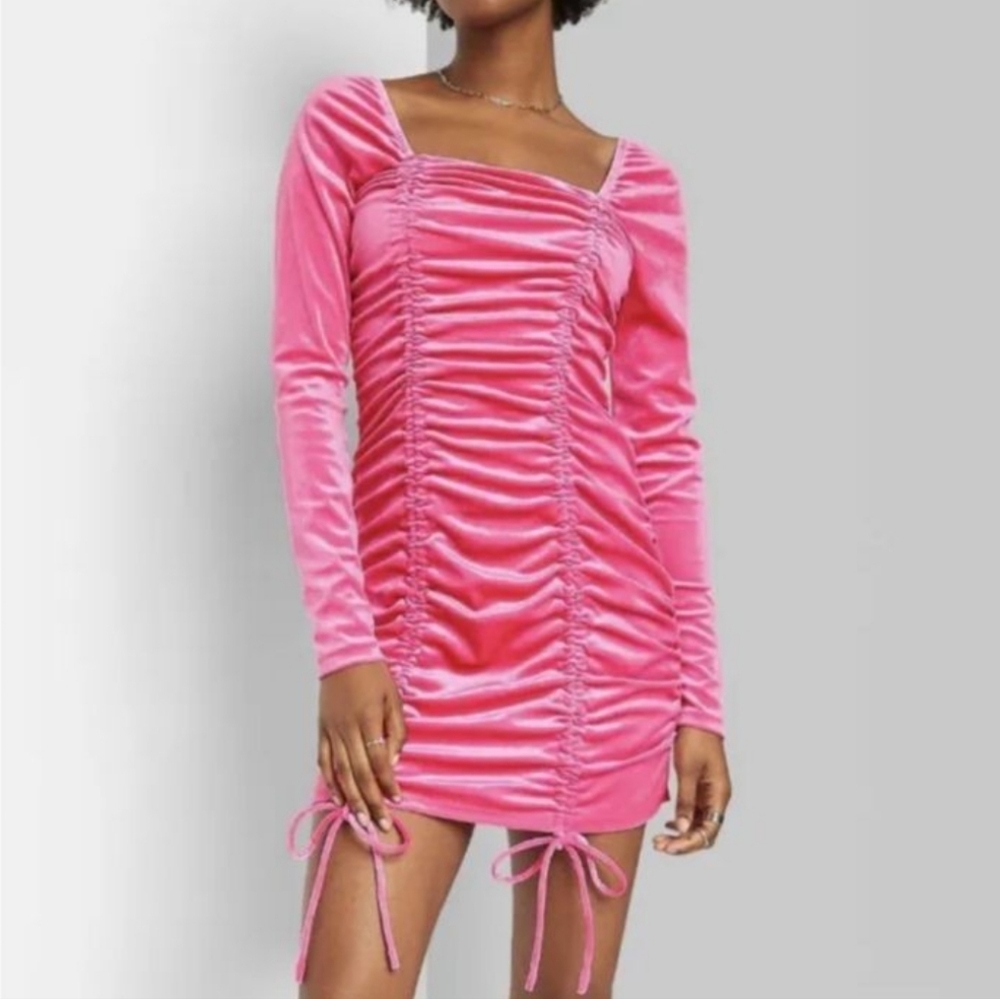 Wild Fable ruched mini dress